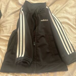 Adidas Black Jacket with White Accents